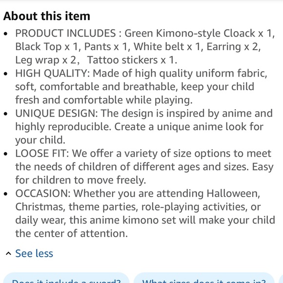 Kids Demon slayer Tanjiro costume  size XL - Picture 10 of 11